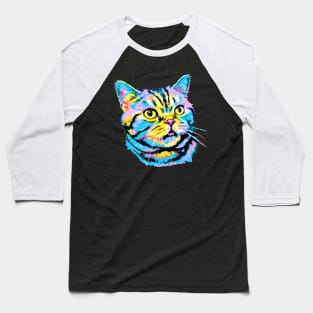 American Shorthair Pop Art - Cat Lover Gif Baseball T-Shirt